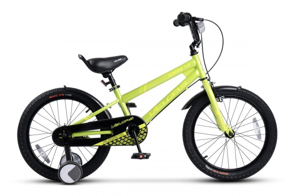 VELORS Bicicleta pentru copii V1807B Verde 18 inch cu roti ajutatoare