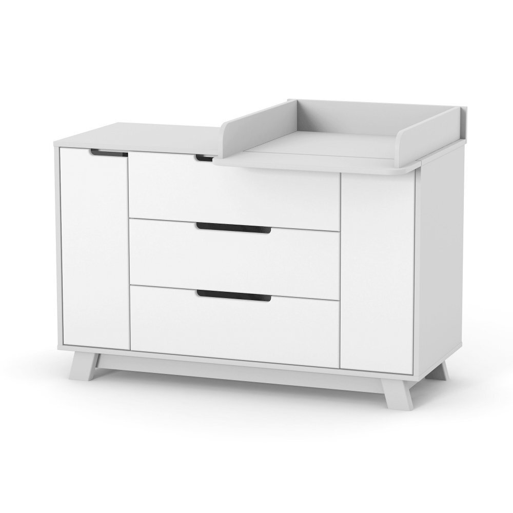 Veres Comoda pentru copii cu 3 sertare model 1200 colectia Manhattan alb-gri