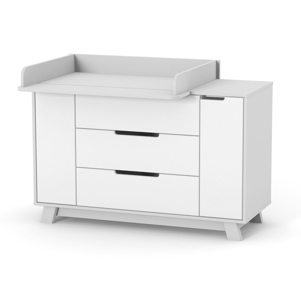 Veres Comoda pentru copii cu 3 sertare model 1200 colectia Manhattan alb-gri