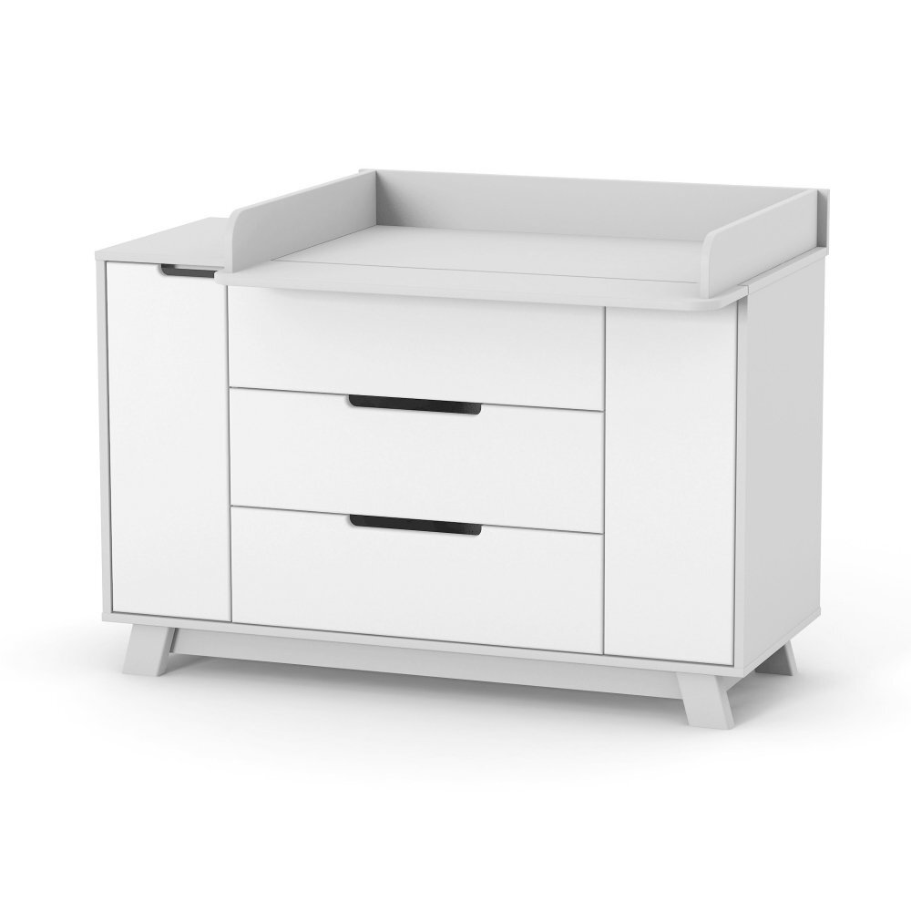 Veres Comoda pentru copii cu 3 sertare model 1200 colectia Manhattan alb-gri
