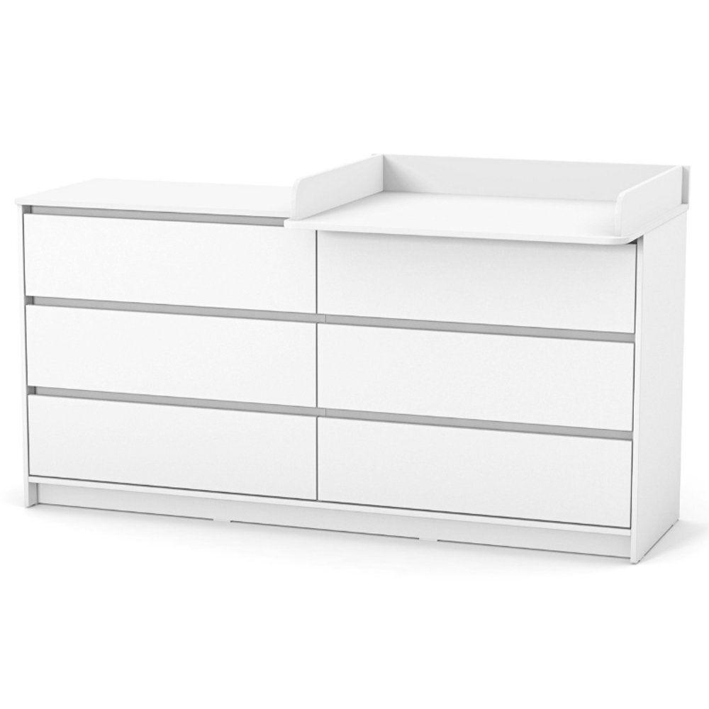 Veres Comoda pentru copii cu 6 sertare model 1750 colectia Bern alb