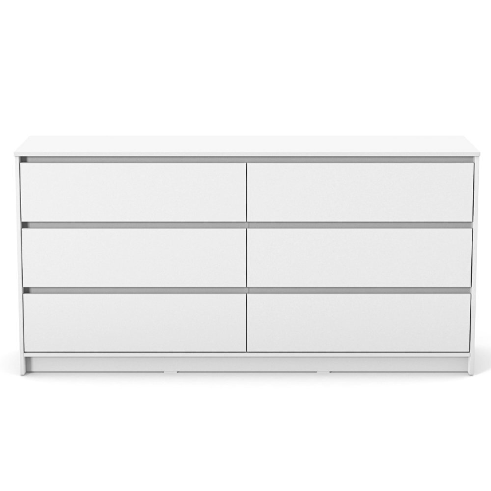 Veres Comoda pentru copii cu 6 sertare model 1750 colectia Bern alb