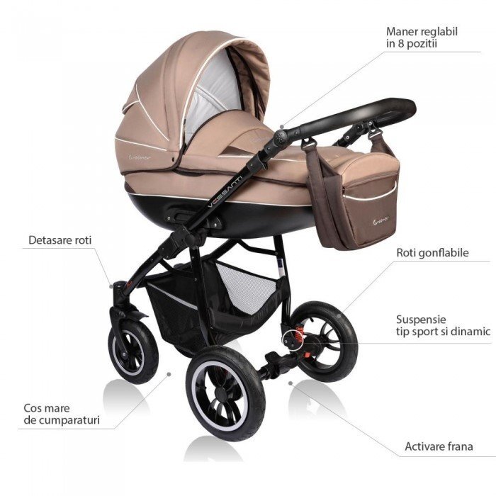 Vessanti Carucior Crooner 2 in 1 Beige