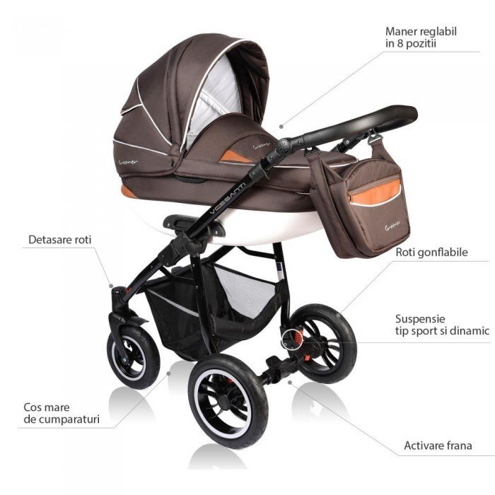Vessanti Carucior Crooner 2 in 1 Brown