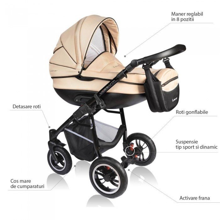 Vessanti Carucior Crooner 2 in 1 Cream