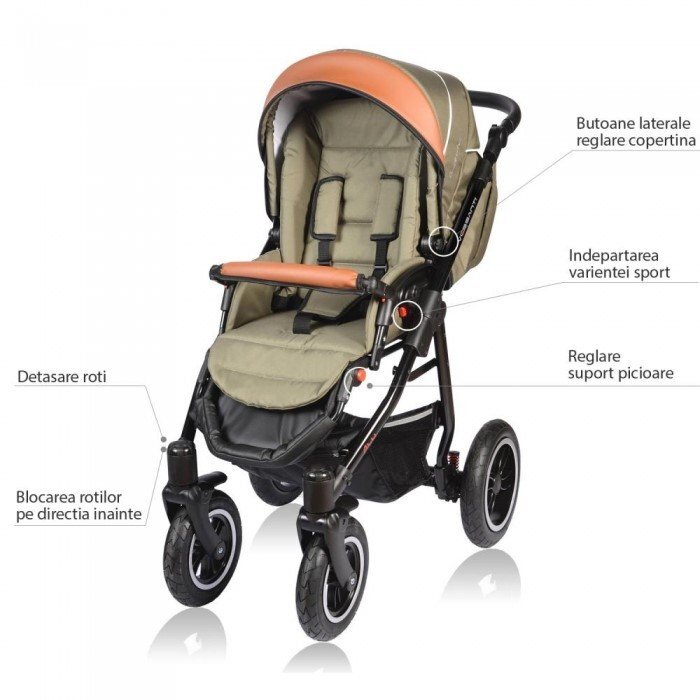 Vessanti Carucior Crooner 2 in 1 Petrol