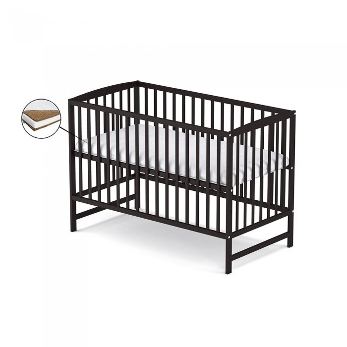 Vessanti Patut fara sertar Ares Wenge + Saltea Cocos 12 cm