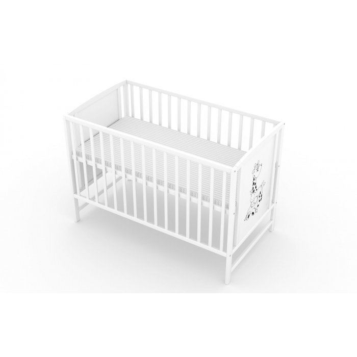 Vessanti Patut fara sertar Berta girafa Alb + Saltea Cocos 12 cm