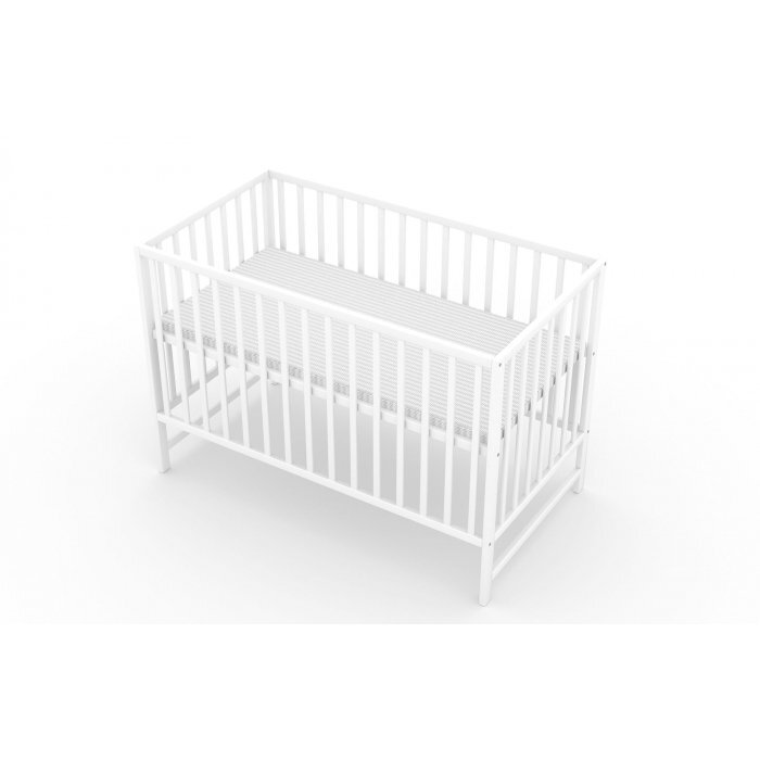 Vessanti Patut fara sertar Clasico Alb + Saltea Cocos 12 cm