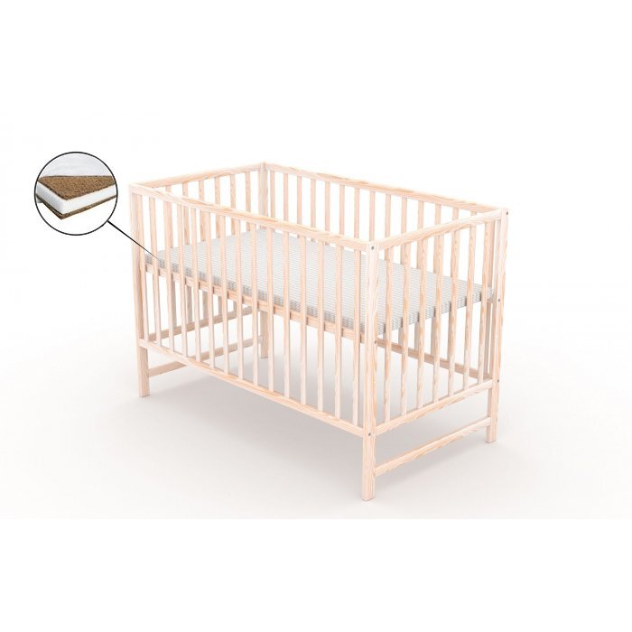 Vessanti Patut fara sertar Clasico Natur + Saltea Cocos 12 cm