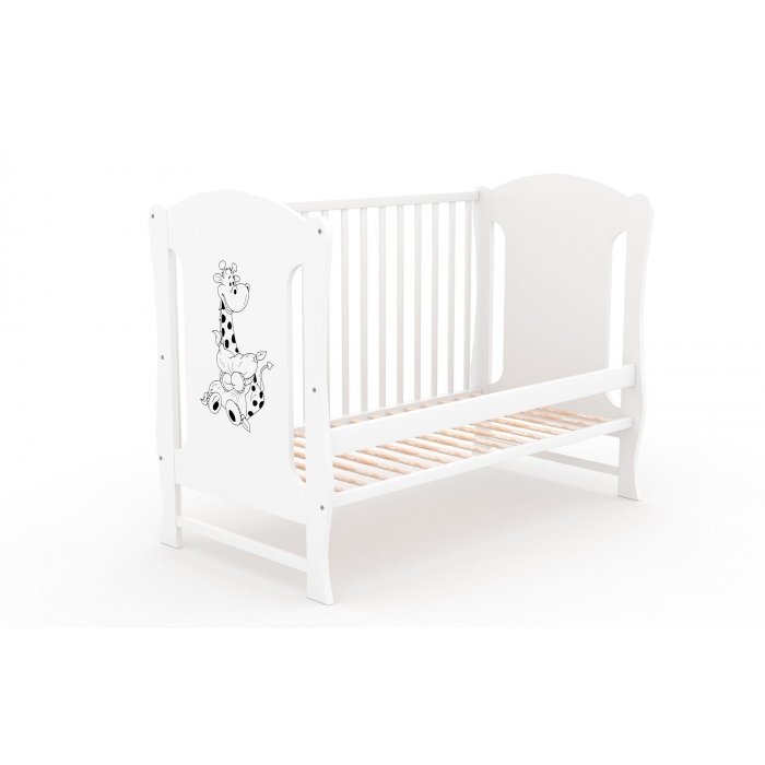 Vessanti Patut fara sertar Zuza Alb + Saltea Cocos 12 cm