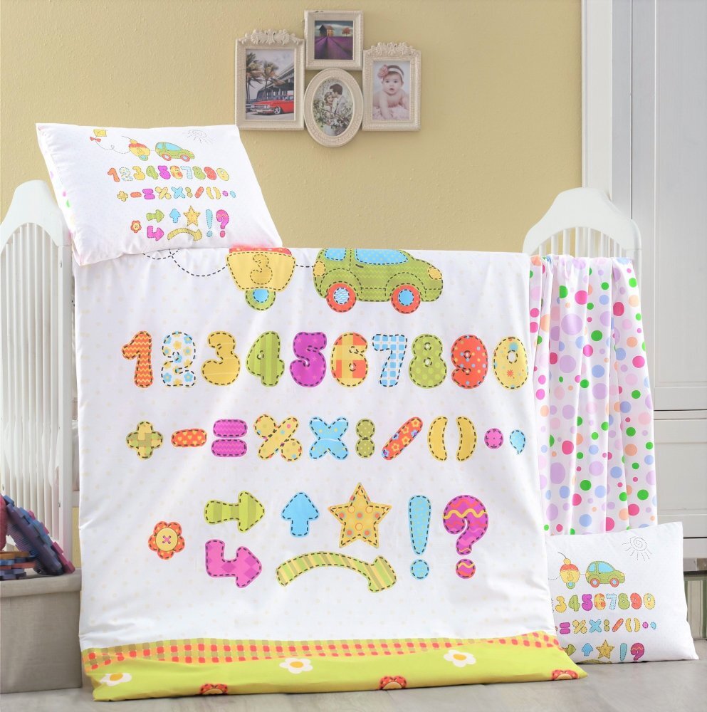 Victoria Home Set lenjerie 6 piese Bumbac Ranforce Abakus 120x60 cm