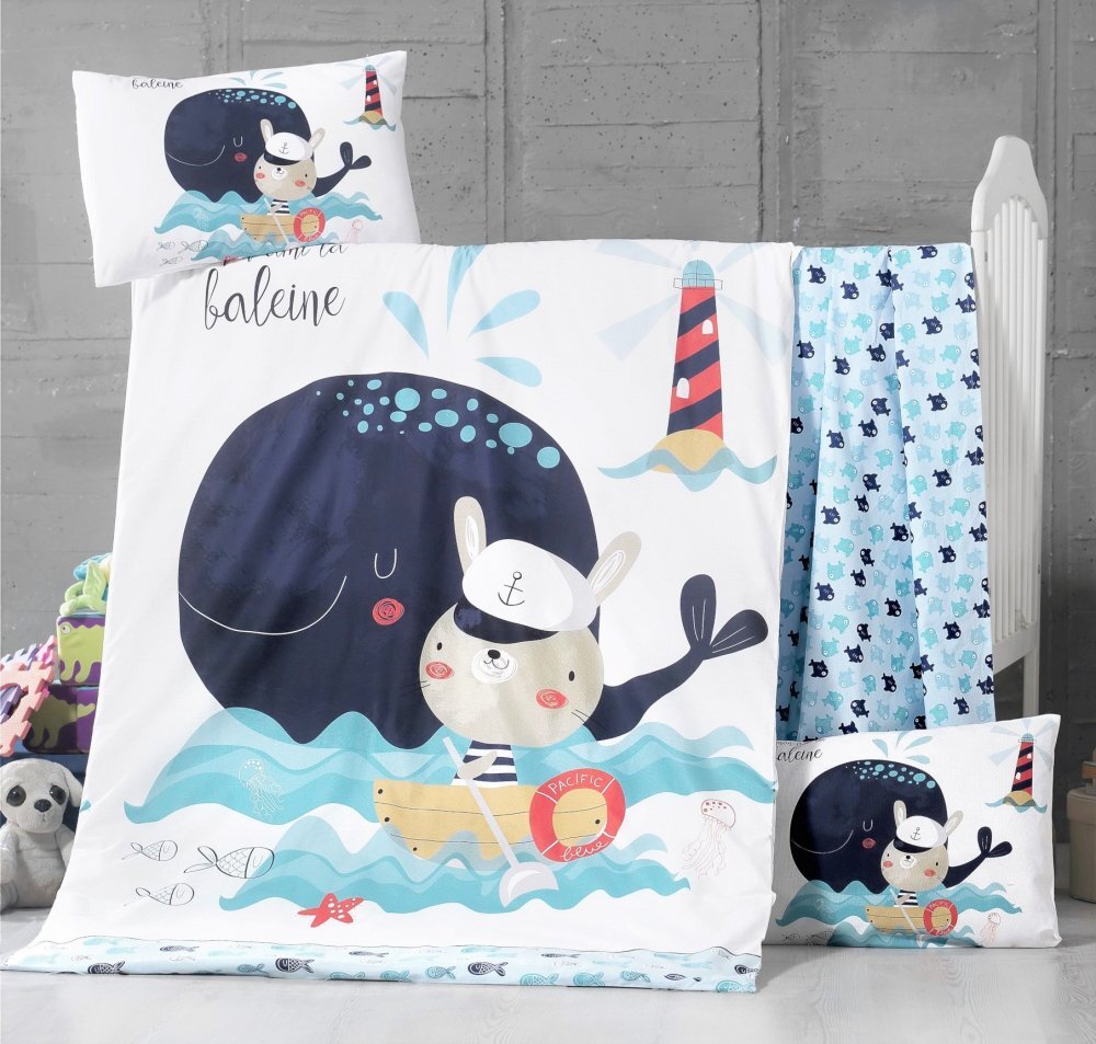 Victoria Home Set lenjerie 6 piese Bumbac Ranforce Fisher