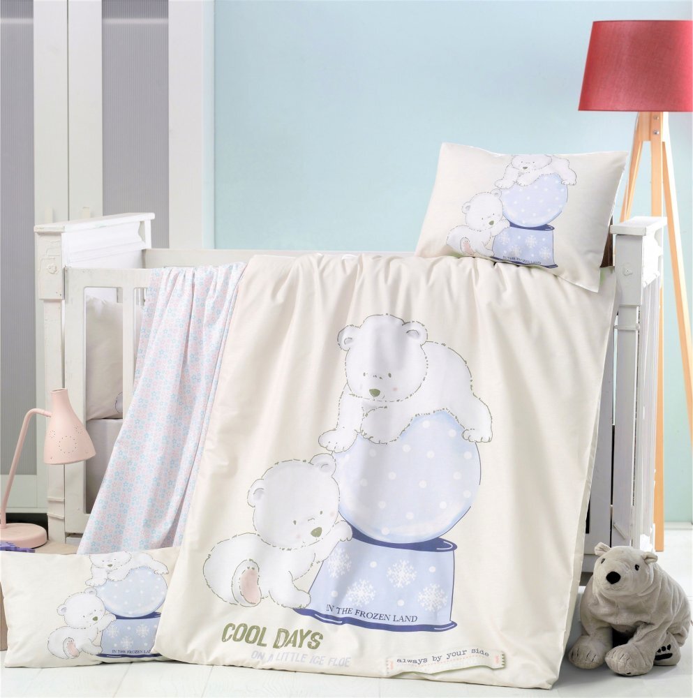 Victoria Home Set lenjerie 6 piese Bumbac Ranforce Frozen 120x60 cm