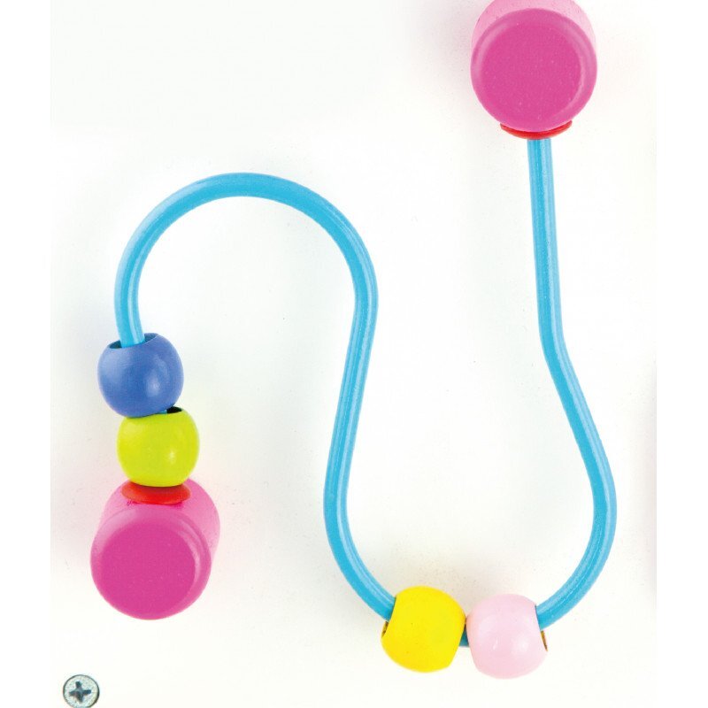 Viga Antemergator cu activitati tip Montessori Roz