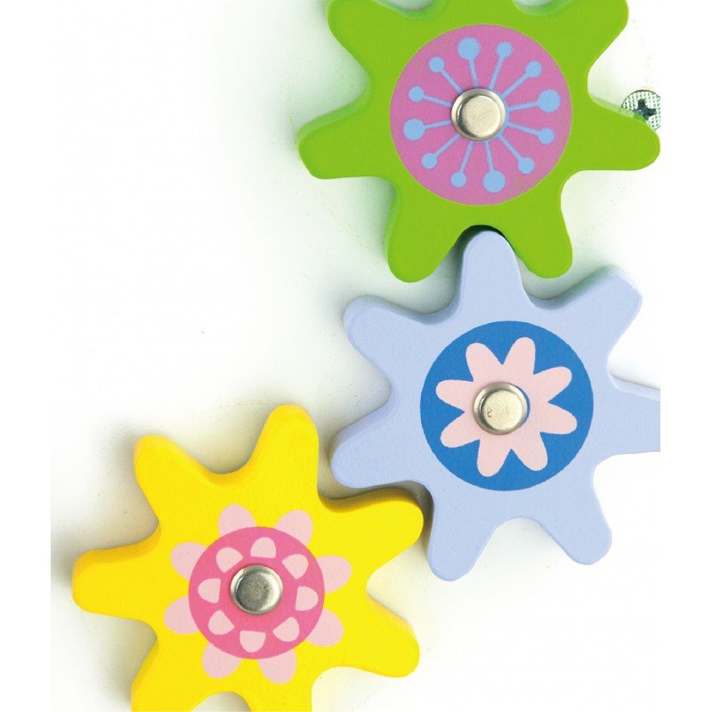 Viga Antemergator cu activitati tip Montessori Roz