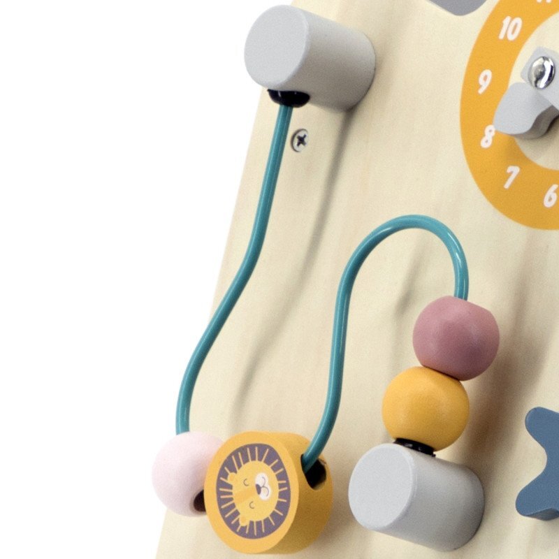 Viga Antemergator gri cu activitati tip Montessori PolarB