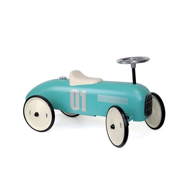 VILAC Masinuta pentru copii fara pedale metal aqua blue cu design retro