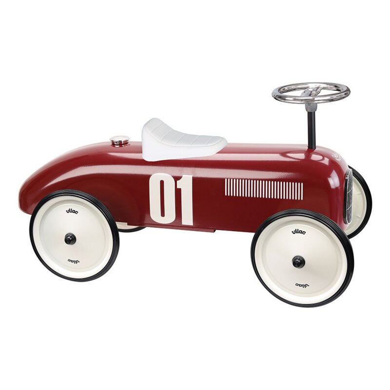 VILAC Masinuta pentru copii fara pedale metal burgundy cu design retro