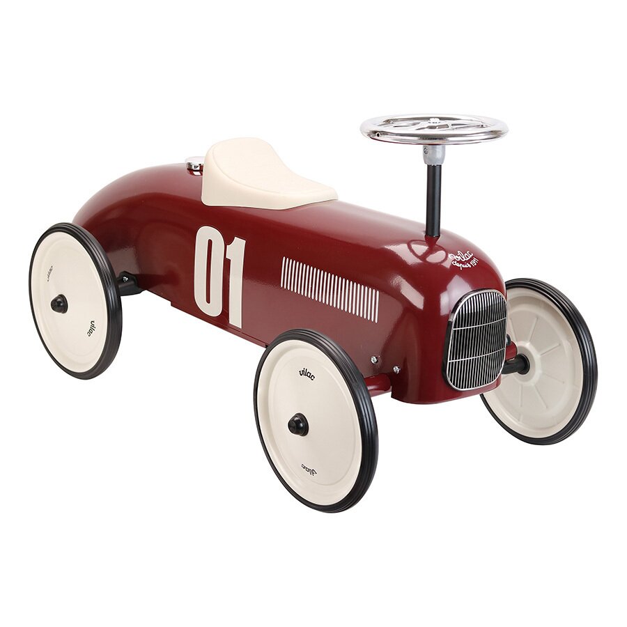 VILAC Masinuta pentru copii fara pedale metal burgundy cu design retro