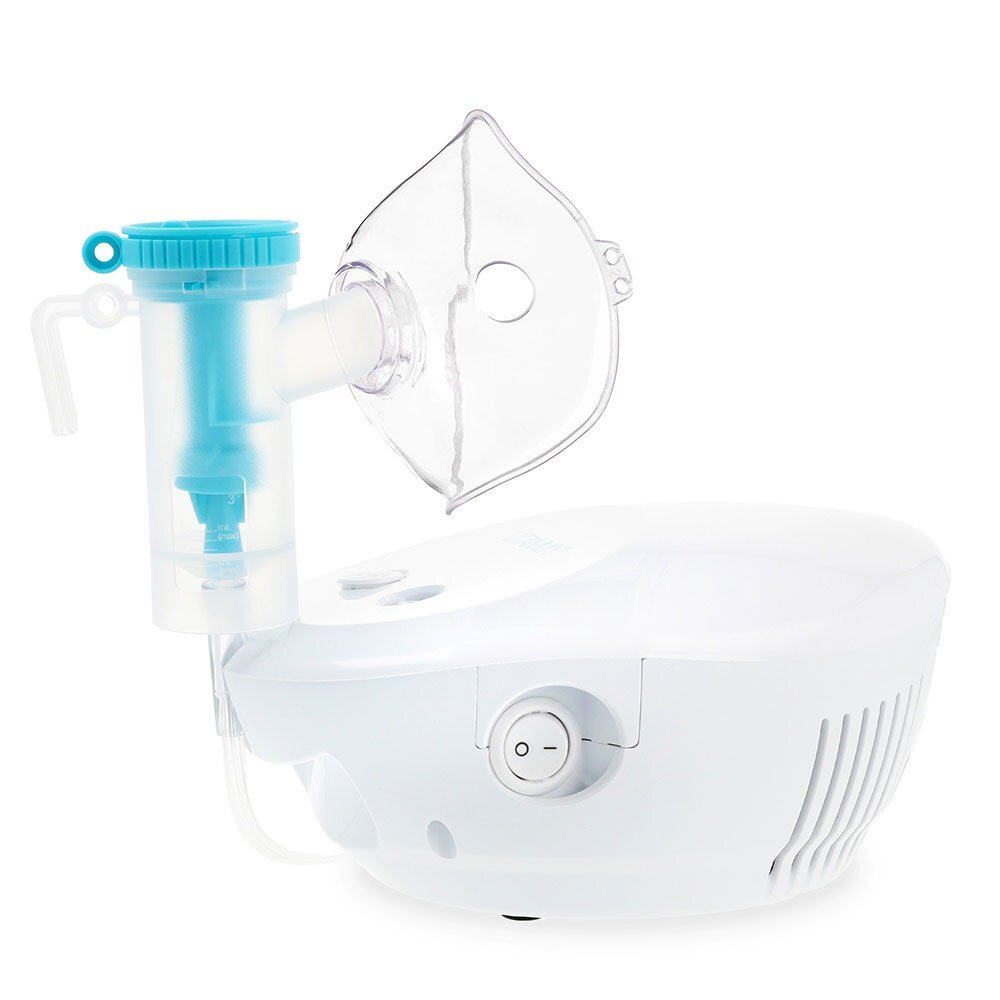 VITAMMY Aparat de aerosoli eNEB nebulizator cu compresor 3 moduri de nebulizare 3 masti piesa bucala furtun de 1.6 m 5 filtre aer si oprire automata