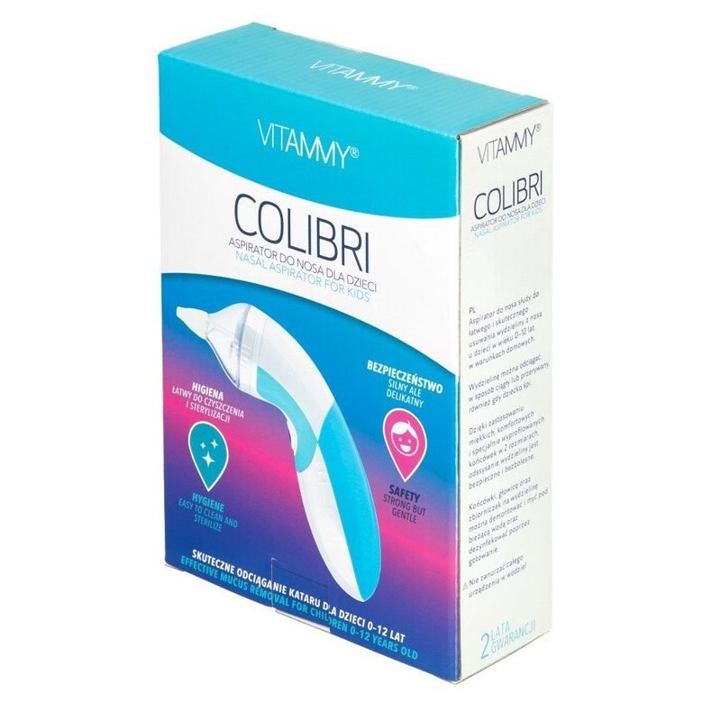 VITAMMY Aspirator nazal electric Colibri 2 varfuri de silicon