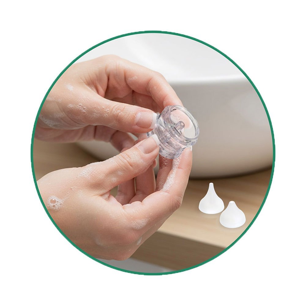 VITAMMY Aspirator nazal electric pentru copii din prima zi de viata Picolino 7 cu 2 capete de schimb 3 niveluri de putere 12 melodii iluminare colorata si incarcare USB-C