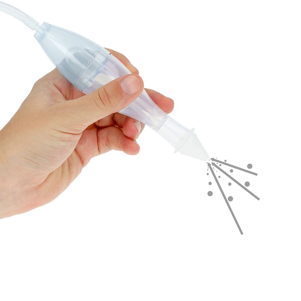 VITAMMY Aspirator nazal Katarino cu conectare la aspiratorul de uz casnic varf moale din silicon eficient igienic si perie de curatare