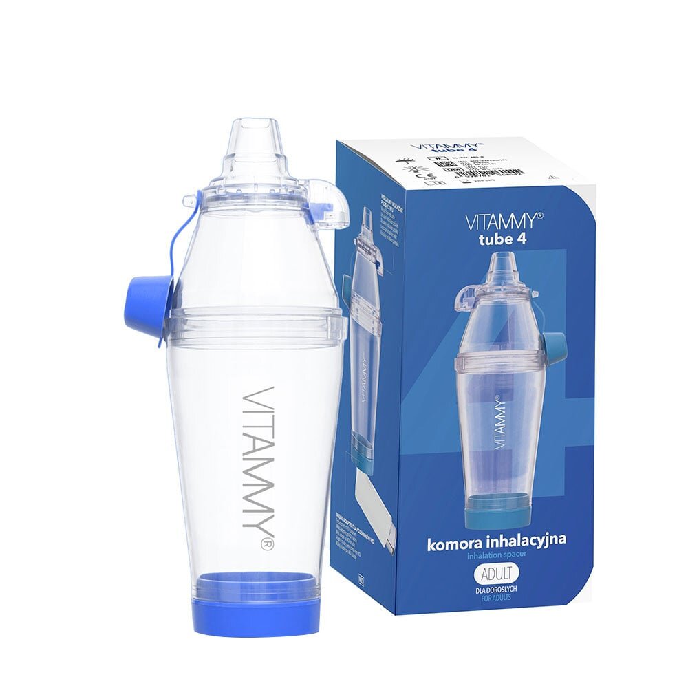 VITAMMY Camera de inhalare Tube 4 fara masca capacitate de 198 ml din materiale de calitate si sigure fara BPA si latex