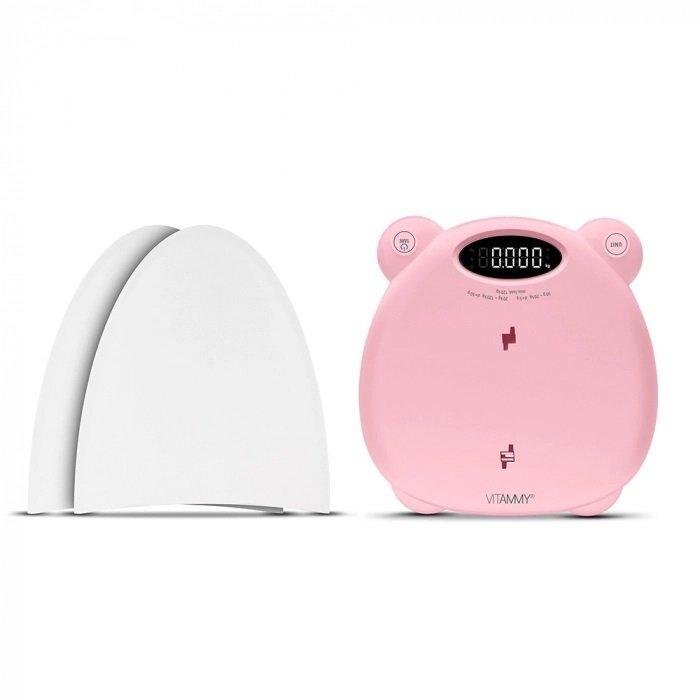 VITAMMY Cantar electronic Babycinno 4 in 1 pentru nou-nascuti bebelusi roz
