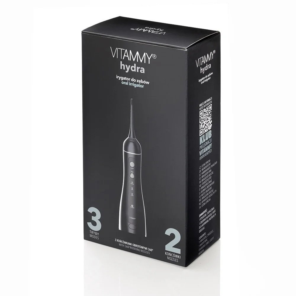 VITAMMY Irigator oral dus bucal Hydra profesional negru
