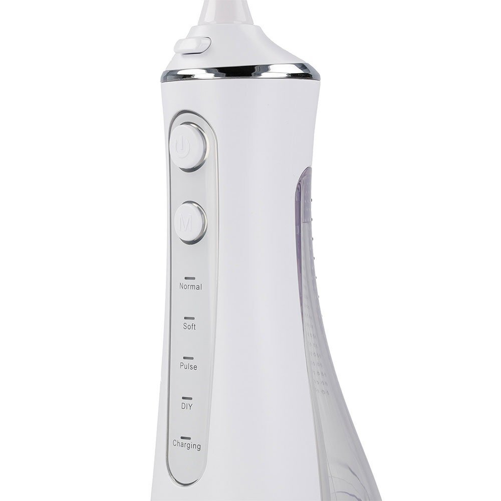 VITAMMY Irigator oral eJET cu 4 moduri de functionare 5 duze interschimbabile reincarcare prin USB functia GentleStart si SmartTimer rezervor 200 ml