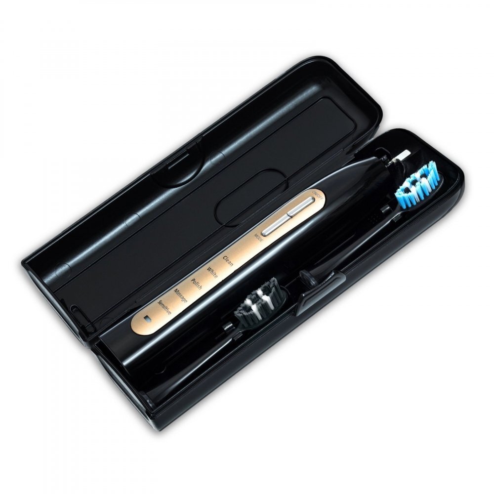 VITAMMY Periuta de dinti electrica Aurum 96000 vibratiimin 5 moduri de periaj incarcare wireless negruauriu