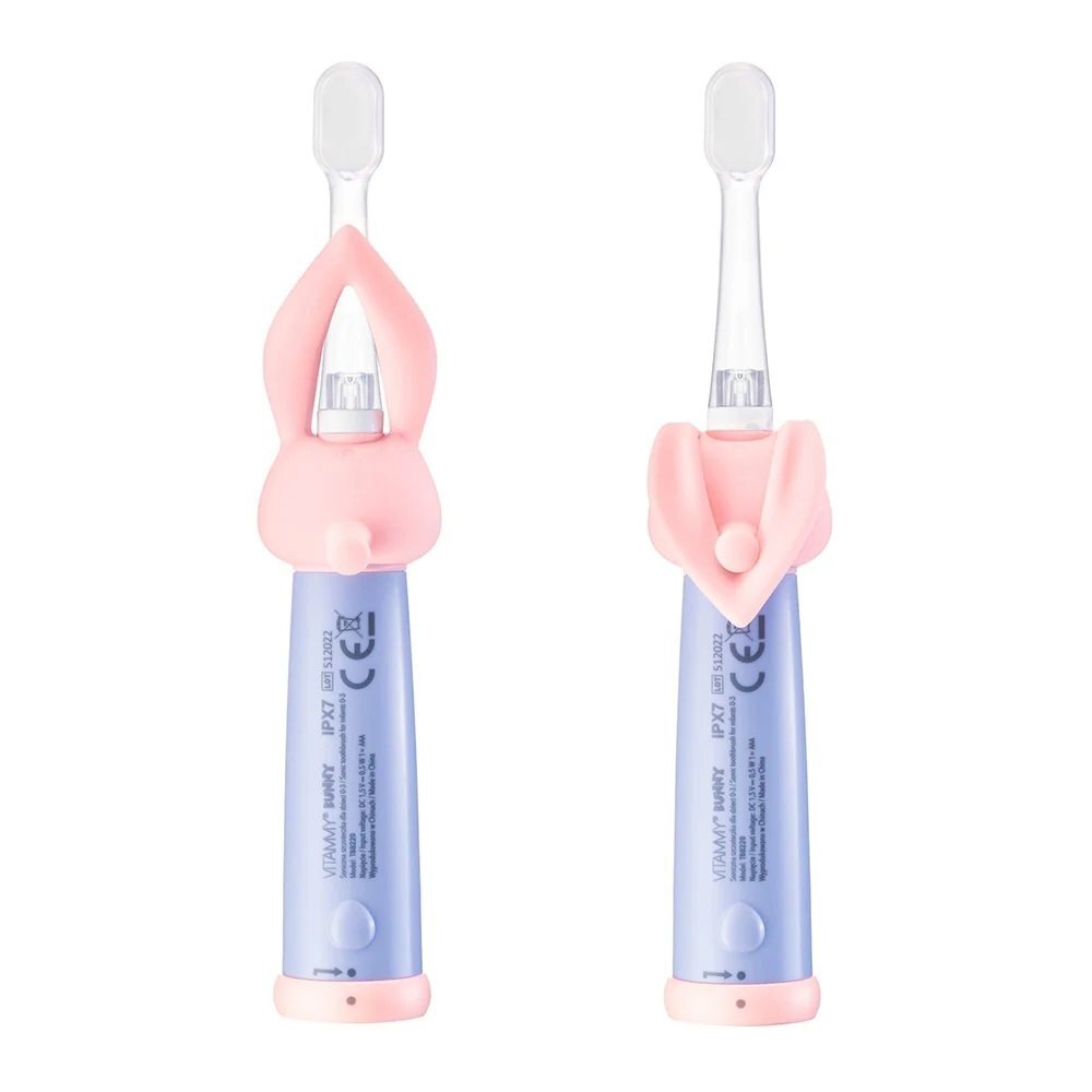 VITAMMY Periuta de dinti electrica Bunny Light Pink pentru copii 0-3 ani