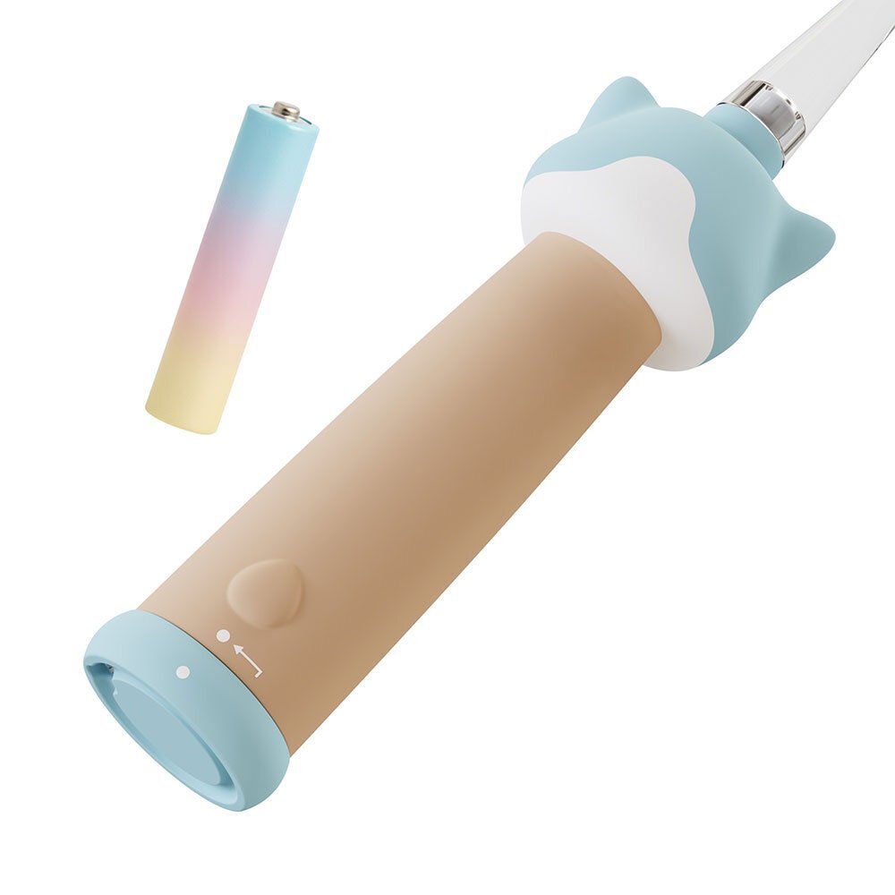 VITAMMY Periuta de dinti electrica ePUPPY Bleu pentru copii 0-6 ani cu lumina LED 24.000 de miscari sonice pe minut 2 capete periuta incluse 2 moduri de functionare si timer