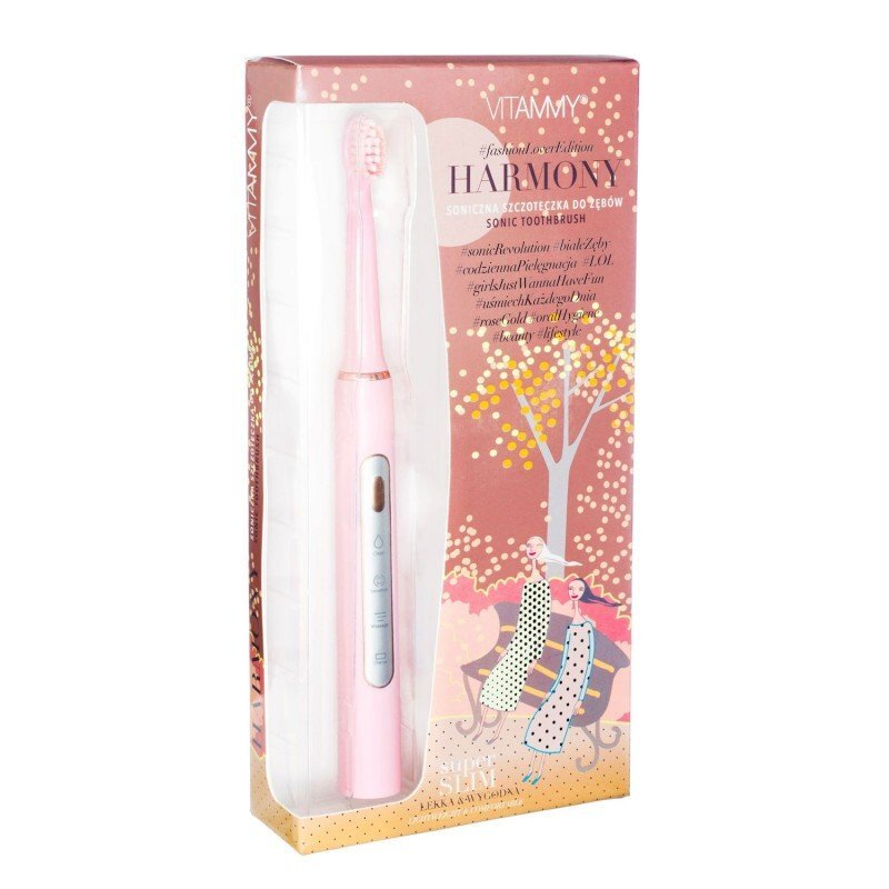 VITAMMY Periuta de dinti electrica Harmony 60000 vibratiimin 3 moduri de periaj roz TB8132-CE
