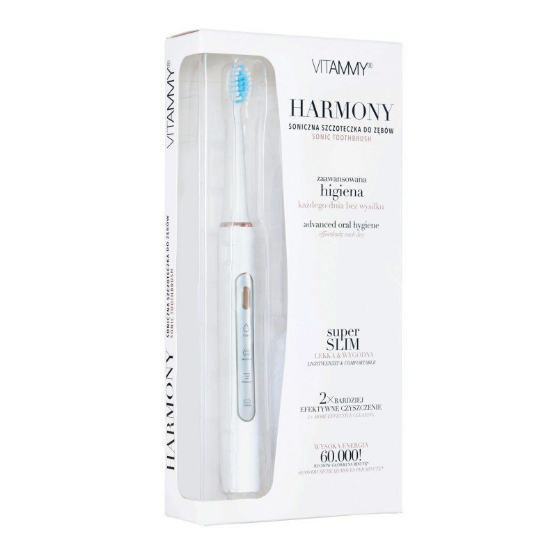 VITAMMY Periuta de dinti electrica Harmony 60000 vibratiimin 3 moduri de periaj TB8132-CE alb