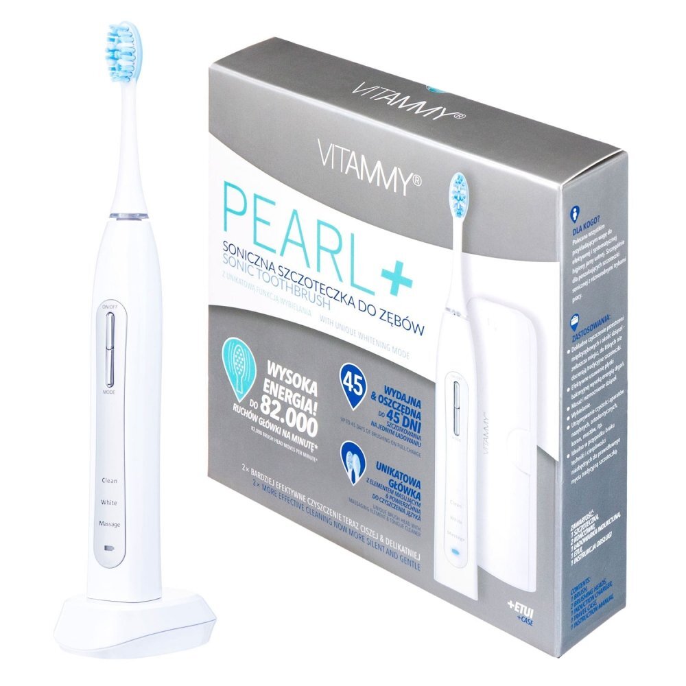 VITAMMY Periuta de dinti electrica Pearl+ 82000 vibratiimin alb