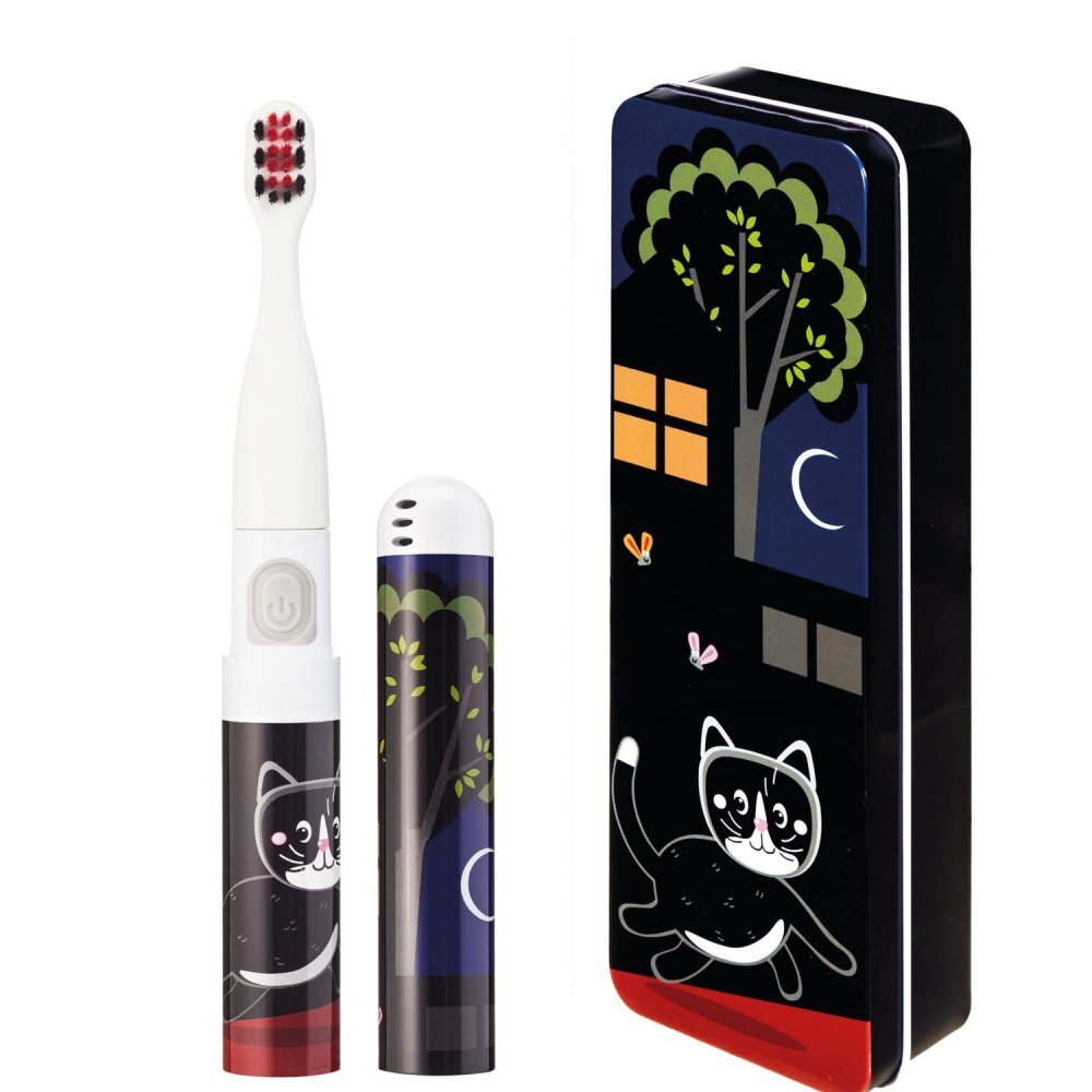 VITAMMY Periuta de dinti electrica Smile animatie pisoi negru