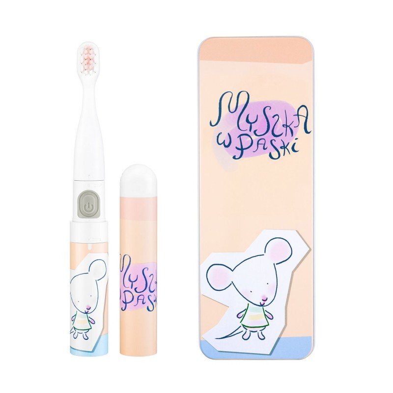 VITAMMY Periuta de dinti electrica Smile Minimini+ pentru copii 3 + cutie travel soricel