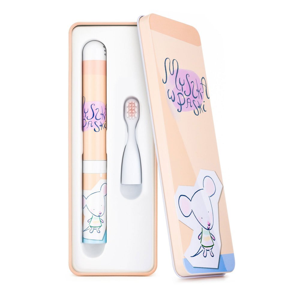 VITAMMY Periuta de dinti electrica Smile Minimini+ pentru copii 3 + cutie travel soricel