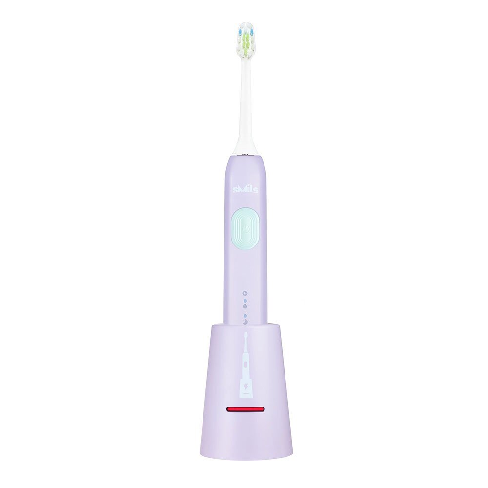 VITAMMY Periuta de dinti electrica Smils Jelly Violet cu 82.000 de miscari pe minut 5 programe de periaj baza incarcare USB si 2 capete periuta