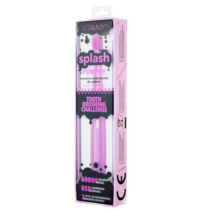 VITAMMY Periuta de dinti electrica Splash TB8132A-CE Purply 60000 vibratiimin violet