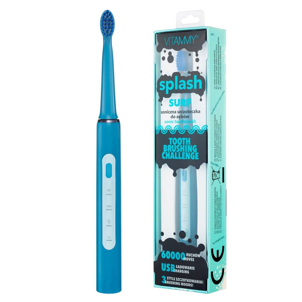 VITAMMY Periuta de dinti electrica Splash TB8132A-CE Surf 60000 vibratiimin albastru