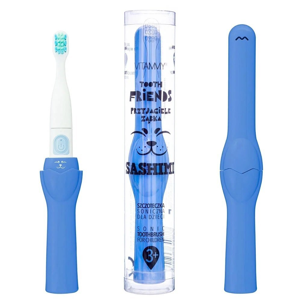 VITAMMY Periuta de dinti electrica Tooth Friends pentru copii 3+ bleumarin