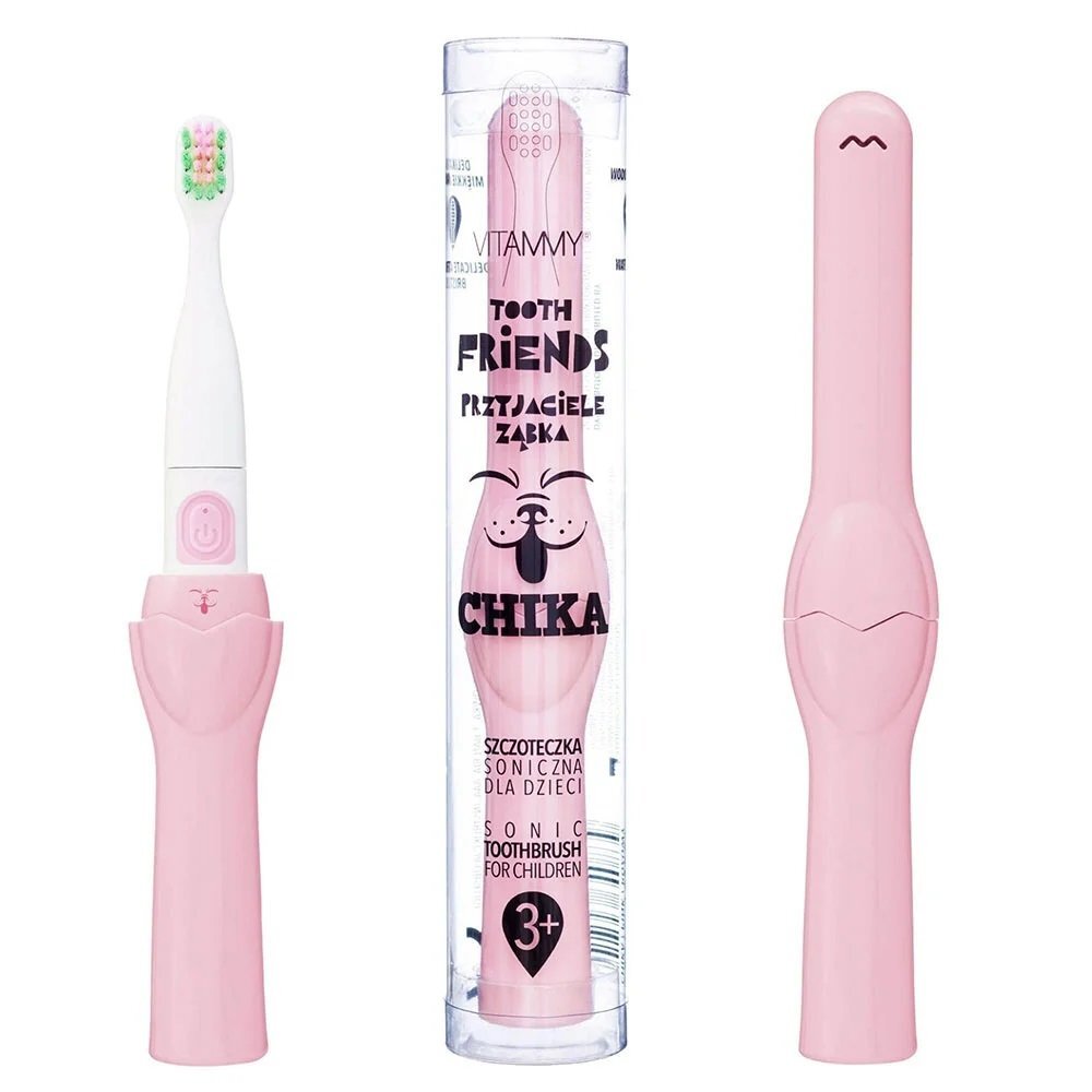 VITAMMY Periuta de dinti electrica Tooth Friends pentru copii 3+ roz