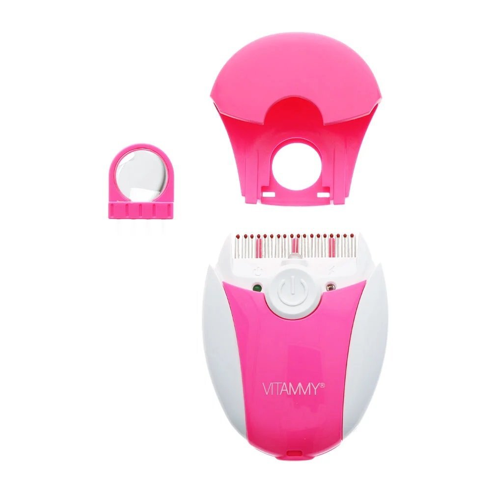 VITAMMY Pieptene electric cu LED Ufo exterminator de paduchi roz