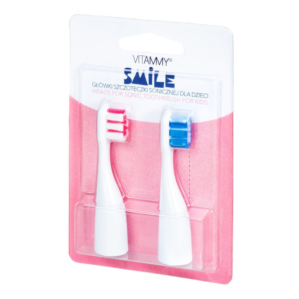VITAMMY Set 2 rezerve periuta de dinti Smile albastru-roz