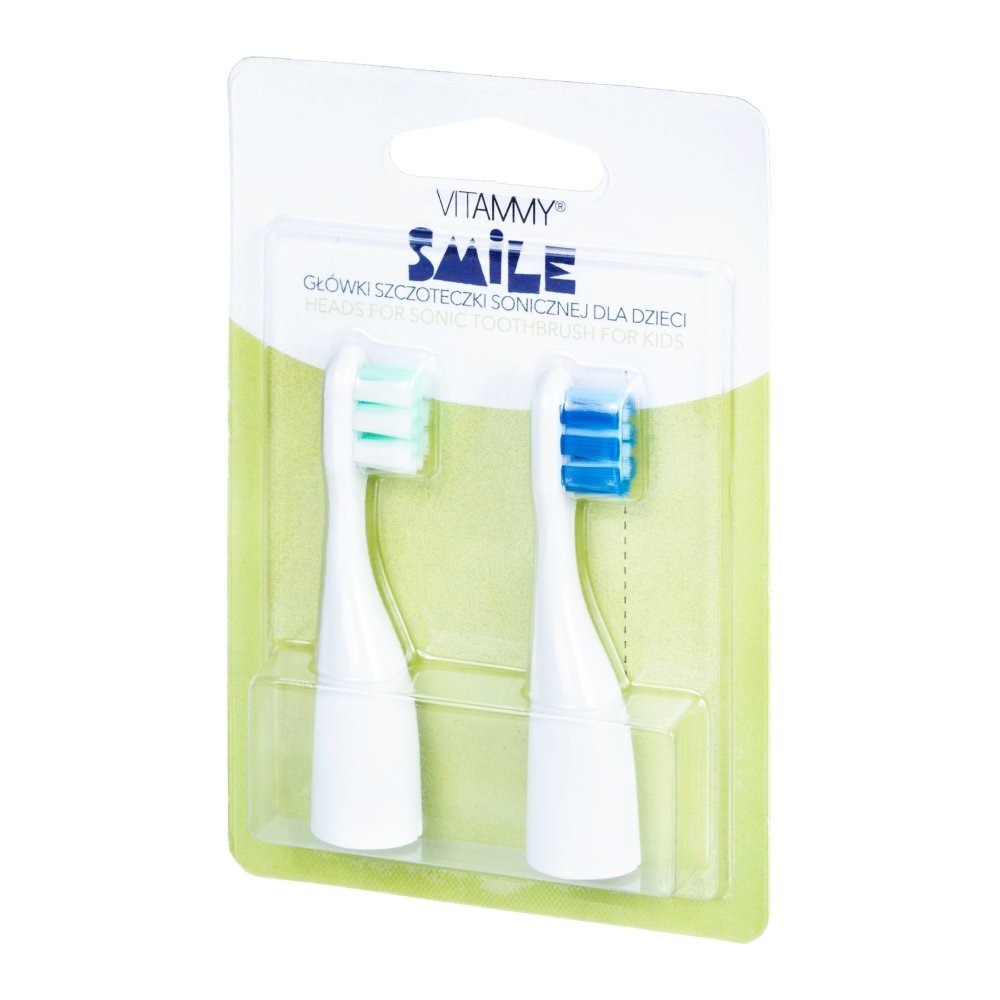 VITAMMY Set 2 rezerve periuta de dinti Smile verde-albastru