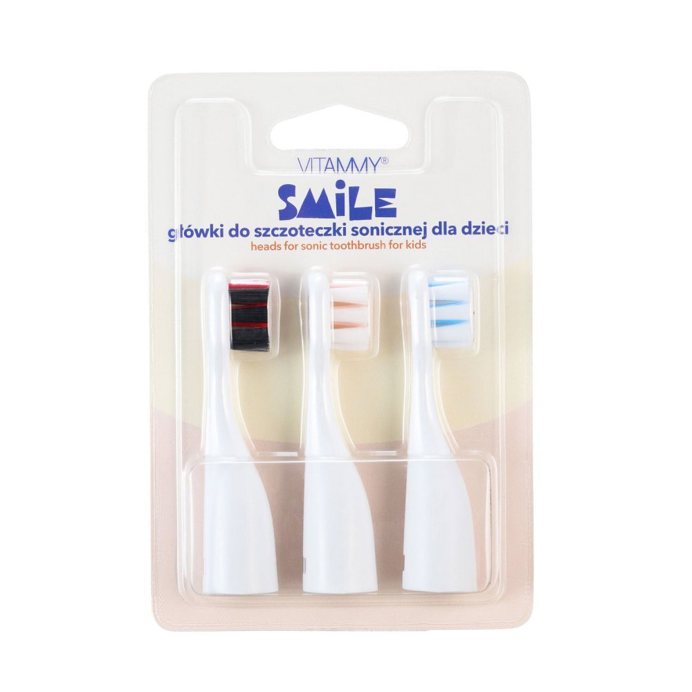 VITAMMY Set 3 rezerve periuta de dinti Smile TH1804-3 set I crem